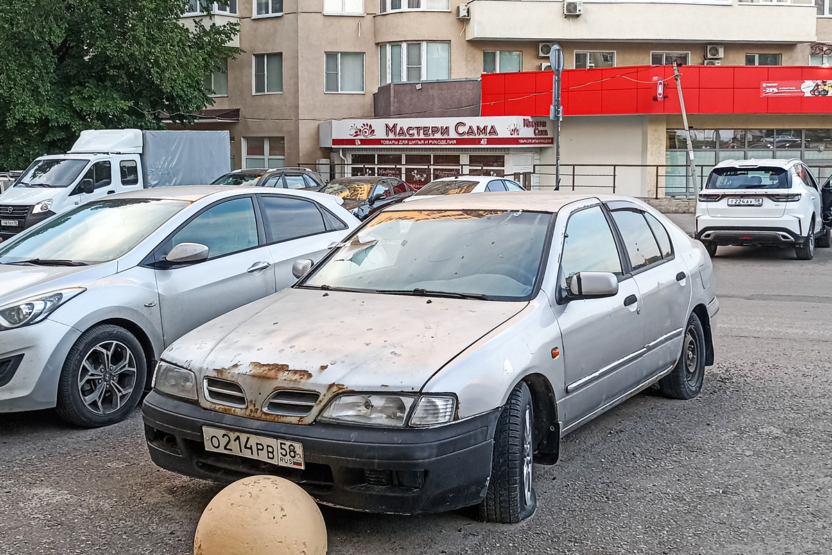Пензенская область, № О 214 РВ 58 — Nissan Primera (P11) '95-02