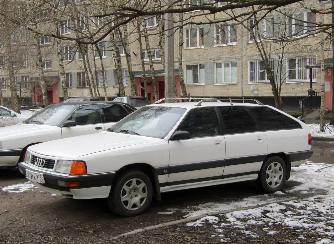 Санкт-Петербург, № С 672 СК 198 — Audi 100 Avant (C3) '82-91