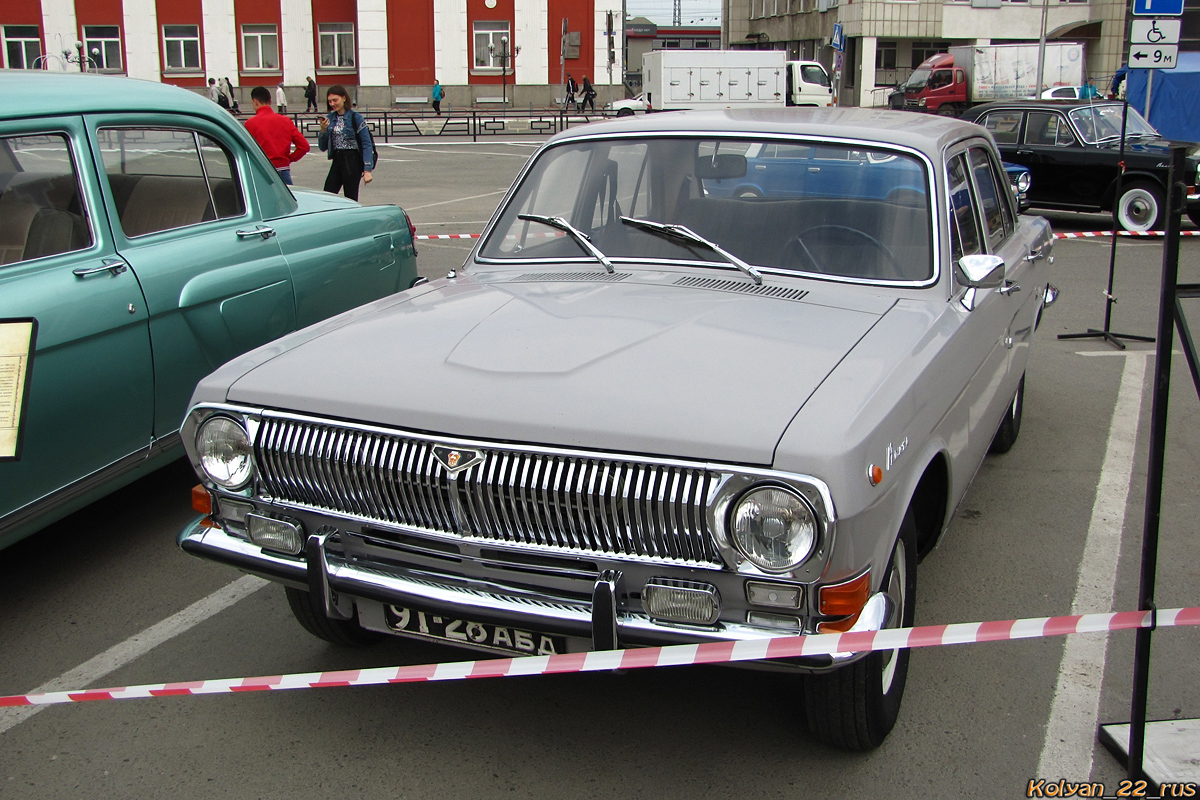 Алтайский край, № 91-28 АБД — ГАЗ-24 Волга '68-86; Алтайский край — День Победы. Барнаул. 2019 г.