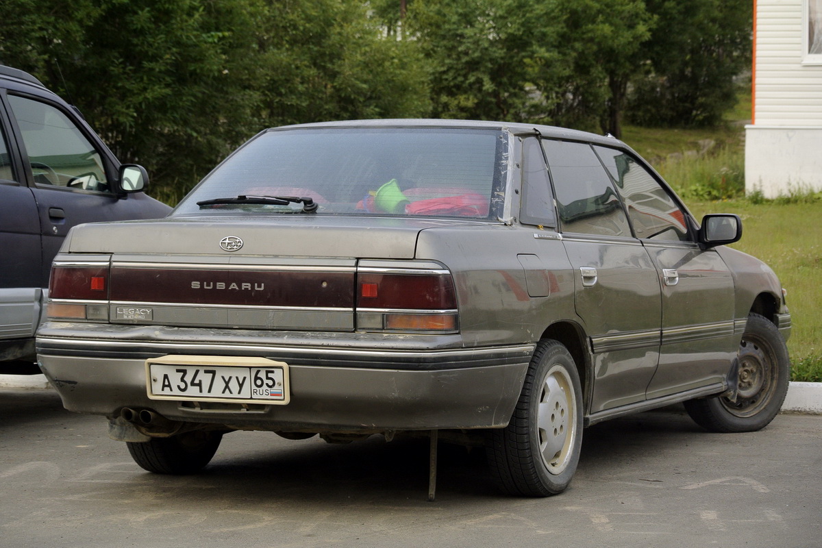 Сахалинская область, № А 347 ХУ 65 — Subaru Legacy (1G) '89-93