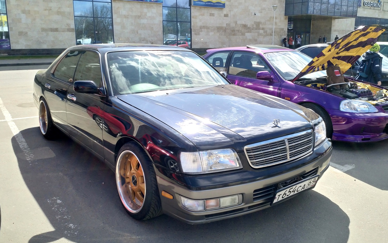 Тверская область, № Т 654 СА 69 — Nissan Gloria (Y33) '95-99; Тверская область — Открытие сезона 2018 Тверского ретро-клуба