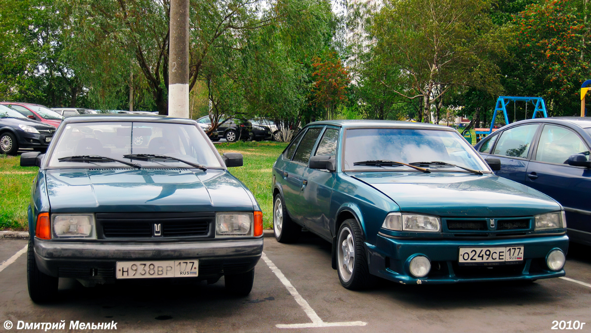 Москва, № Н 938 ВР 177 — Москвич-2141 '86-98; Москва, № О 249 СЕ 177 — Москвич-214145 Святогор '98-99