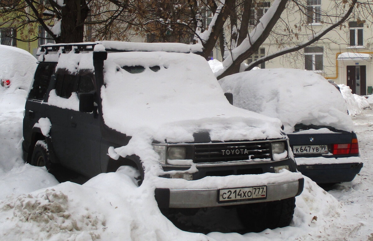 Москва, № С 214 ХО 777 — Toyota Land Cruiser Prado (J70) '90-96