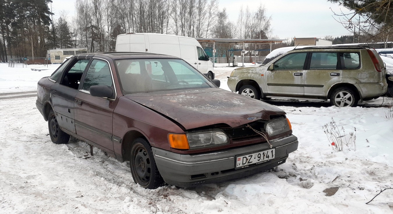 Латвия, № DZ-9141 — Ford Scorpio (1G) '85-94
