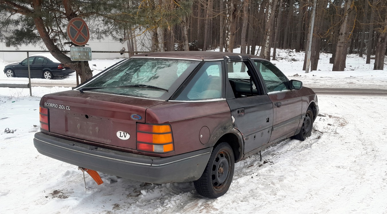 Латвия, № DZ-9141 — Ford Scorpio (1G) '85-94
