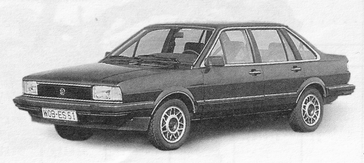 Германия, № WOB-ES 51 — Volkswagen Santana (B2) '81-84; Германия — Федеративная республика Германия (1949-1990)