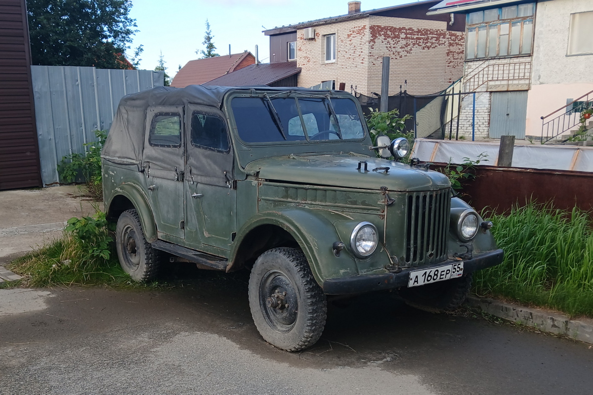 Ханты-Мансийский автоном.округ, № А 168 ЕР 55 — ГАЗ-69А '53-73; Омская область — Вне региона