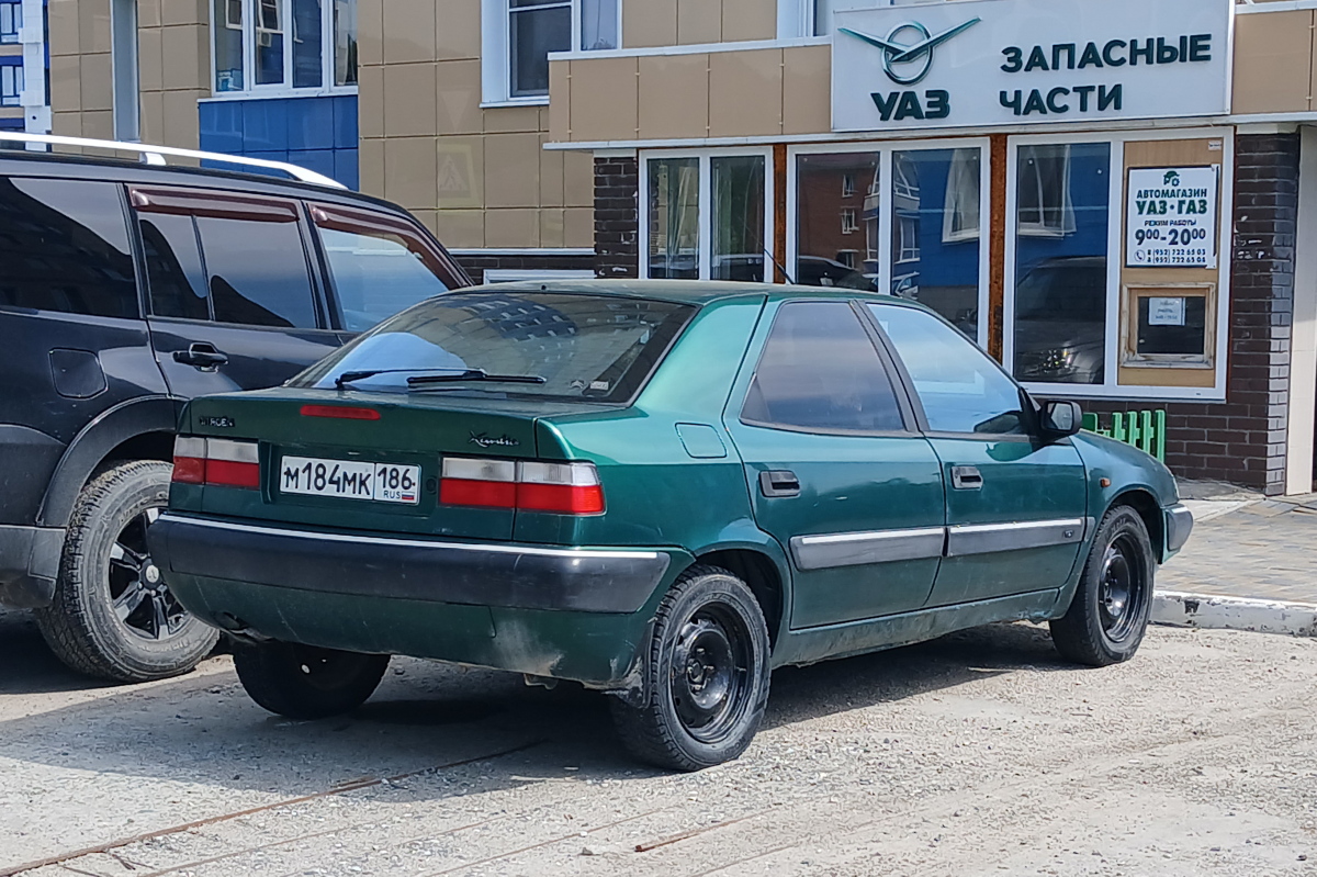 Ханты-Мансийский автоном.округ, № М 184 МК 186 — Citroën Xantia '93-02