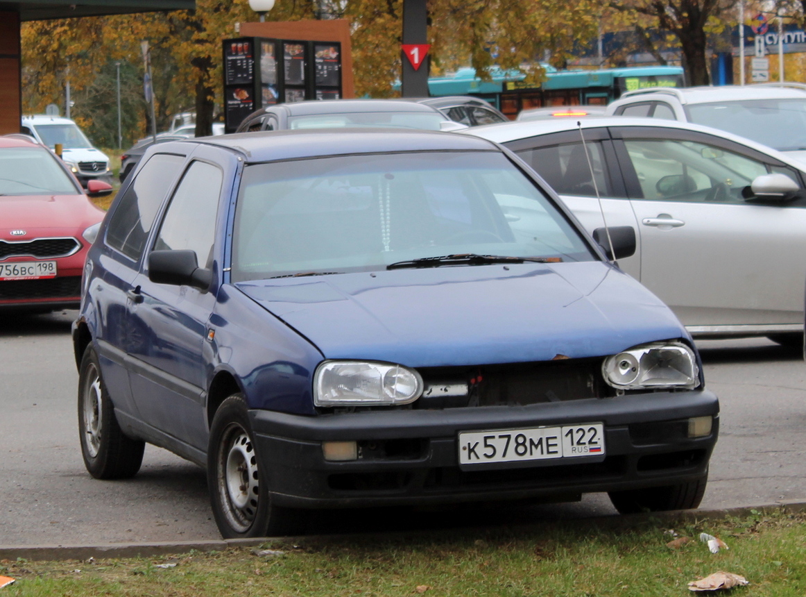 Алтайский край, № К 578 МЕ 122 — Volkswagen Golf (Typ 19) '83-92