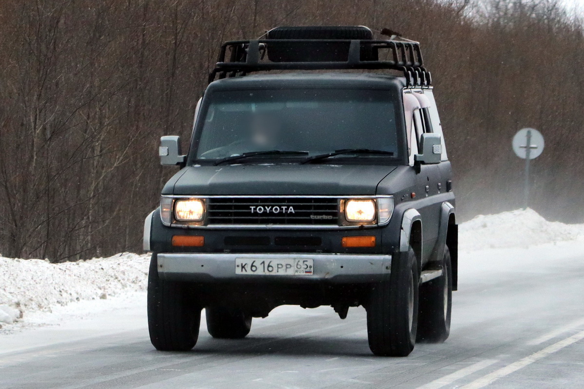 Сахалинская область, № К 616 РР 65 — Toyota Land Cruiser Prado (J70) '90-96