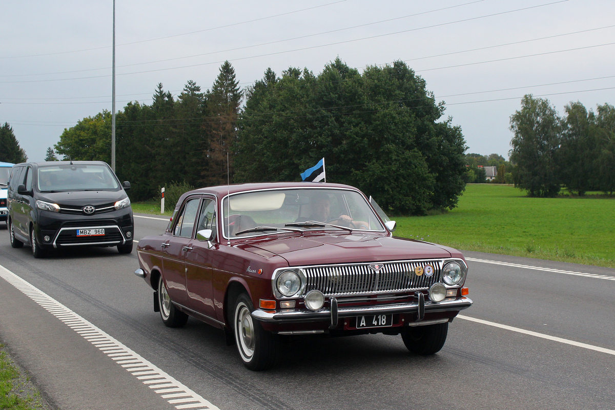 Эстония, № A 418 — ГАЗ-24 Волга '68-86; Литва — Baltijos kelias 35