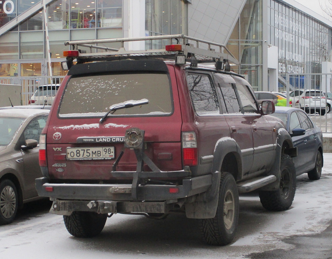 Санкт-Петербург, № О 875 МВ 98 — Toyota Land Cruiser (J80) '89-97