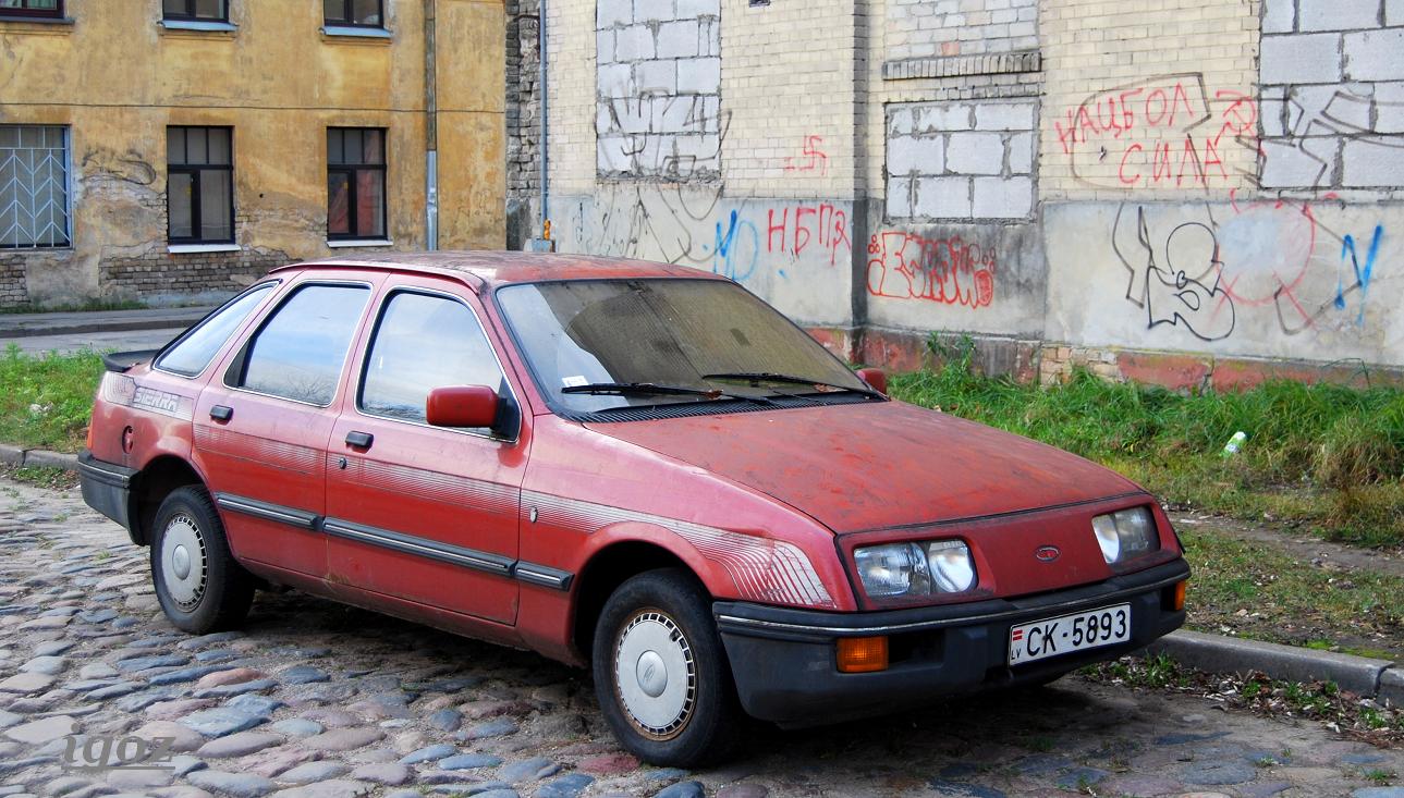 Латвия, № CK-5893 — Ford Sierra MkI '82-87