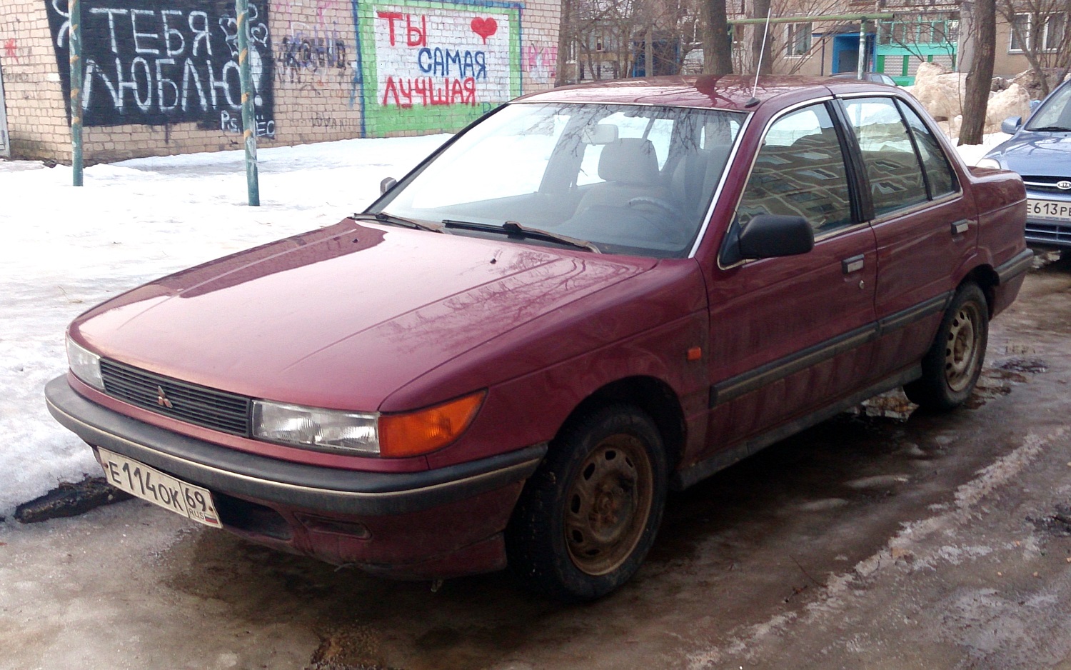 Тверская область, № Е 114 ОК 69 — Mitsubishi Lancer (4G) '88–91