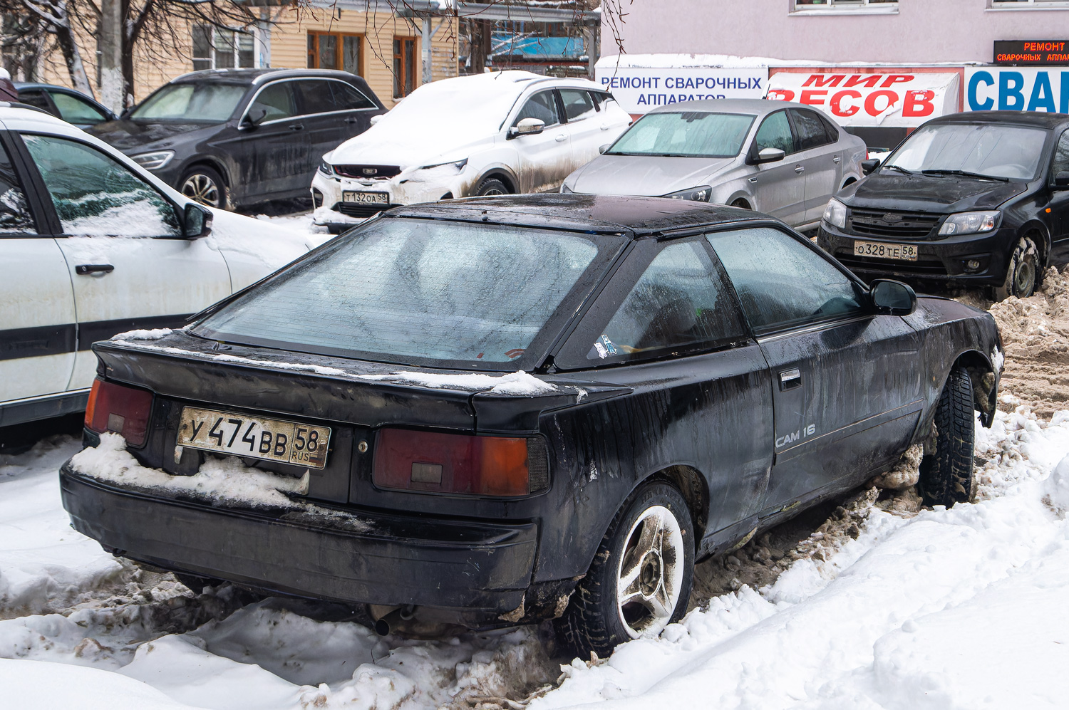 Пензенская область, № У 474 ВВ 58 — Toyota Celica (T160) '85-89