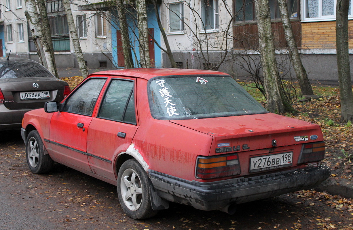 Санкт-Петербург, № У 276 ВВ 198 — Ford Orion MkII '86-90