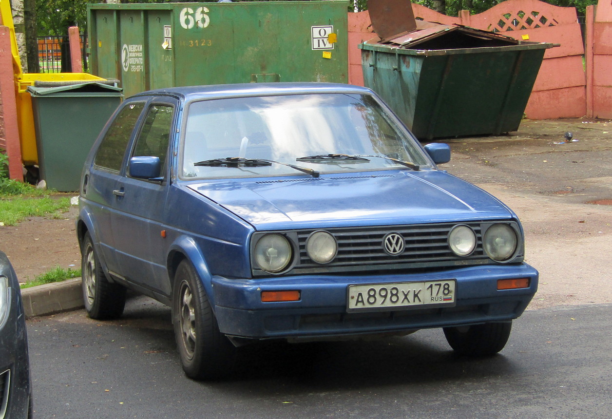 Санкт-Петербург, № А 898 ХК 178 — Volkswagen Golf (Typ 19) '83-92