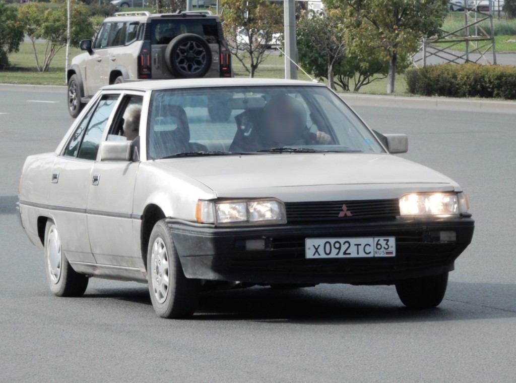 Самарская область, № Х 092 ТС 63 — Mitsubishi Galant (4G) '80-89