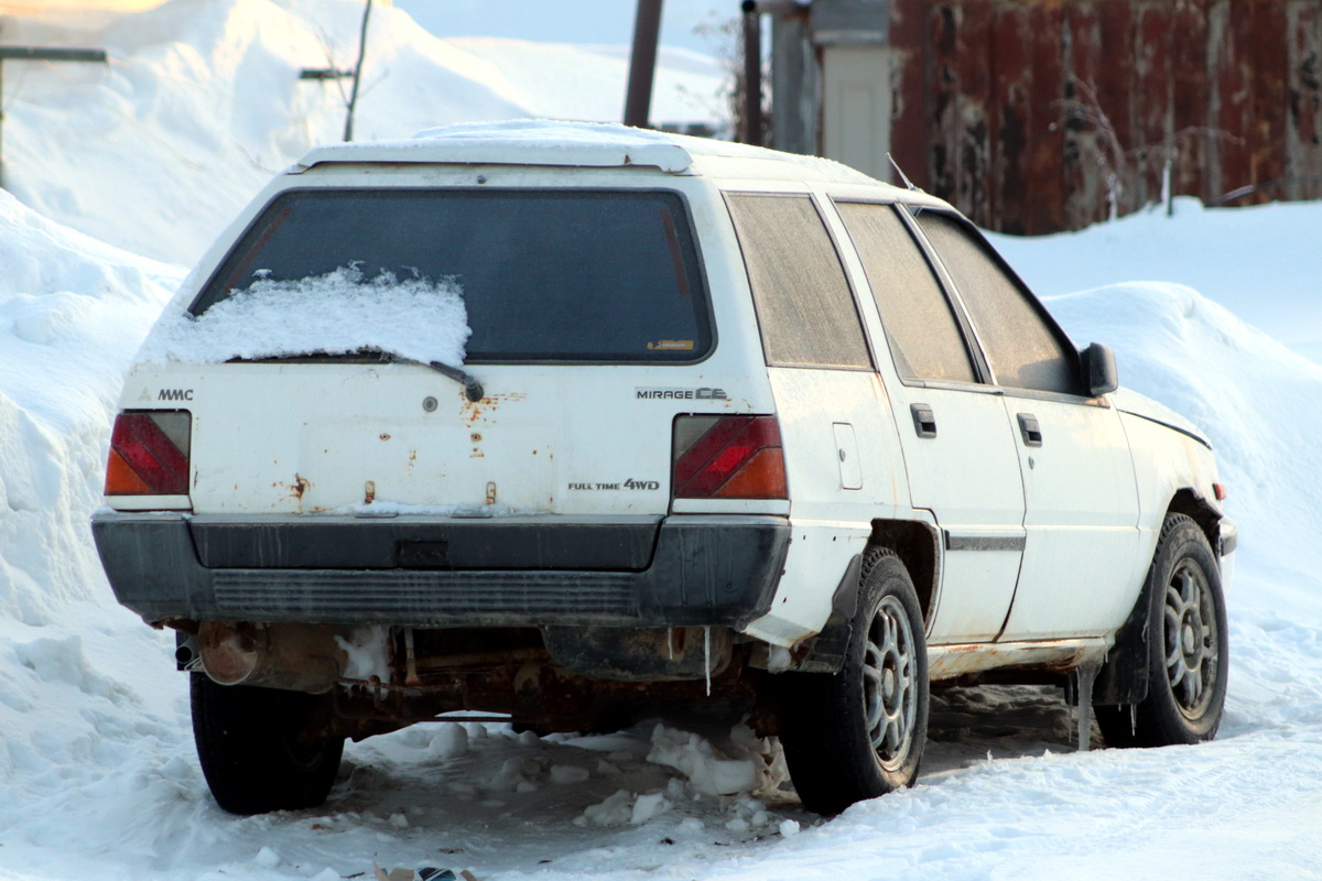 Сахалинская область, № (65) Б/Н 0013 — Mitsubishi Mirage (2G) '83-92; Транспортные средства без номеров (Сахалинская область)
