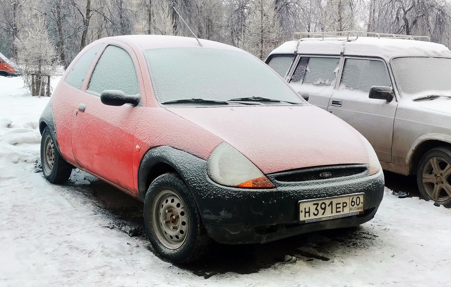 Псковская область, № Н 391 ЕР 60 — Ford Ka (1G) '96-08