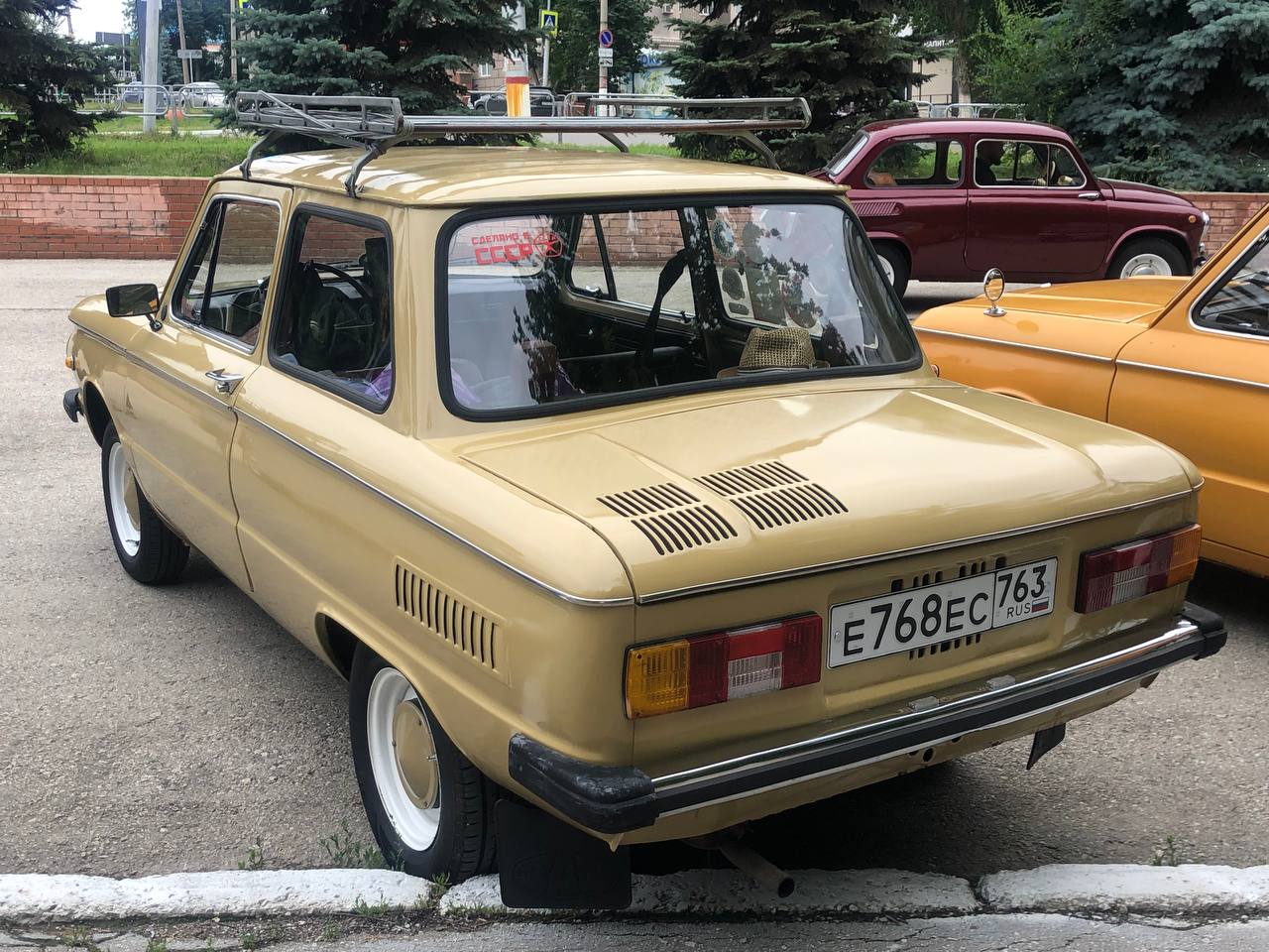 Самарская область, № Е 768 ЕС 763 — ЗАЗ-968М Запорожец '79-94; Самарская область — Выставка ретро-автомобилей 28 июня 2025 г.