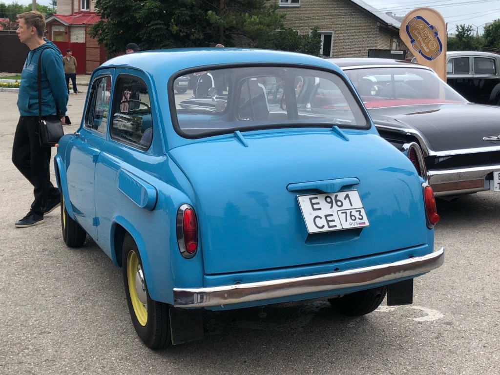 Самарская область, № Е 961 СЕ 763 — ЗАЗ-965А Запорожец '62-69; Самарская область — Выставка ретро-автомобилей 28 июня 2025 г.