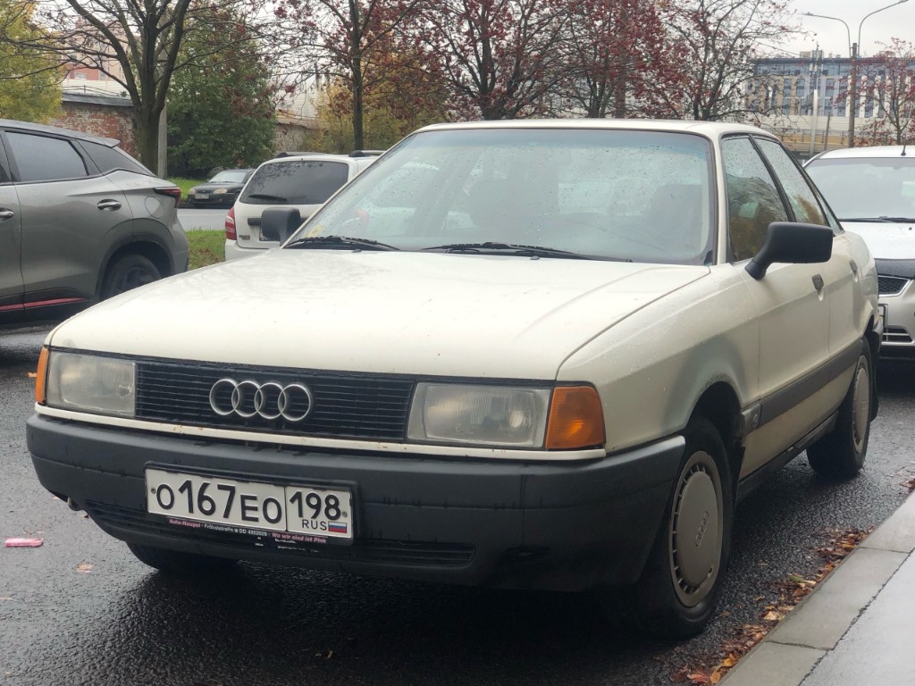 Санкт-Петербург, № О 167 ЕО 198 — Audi 80 (B3) '86-91