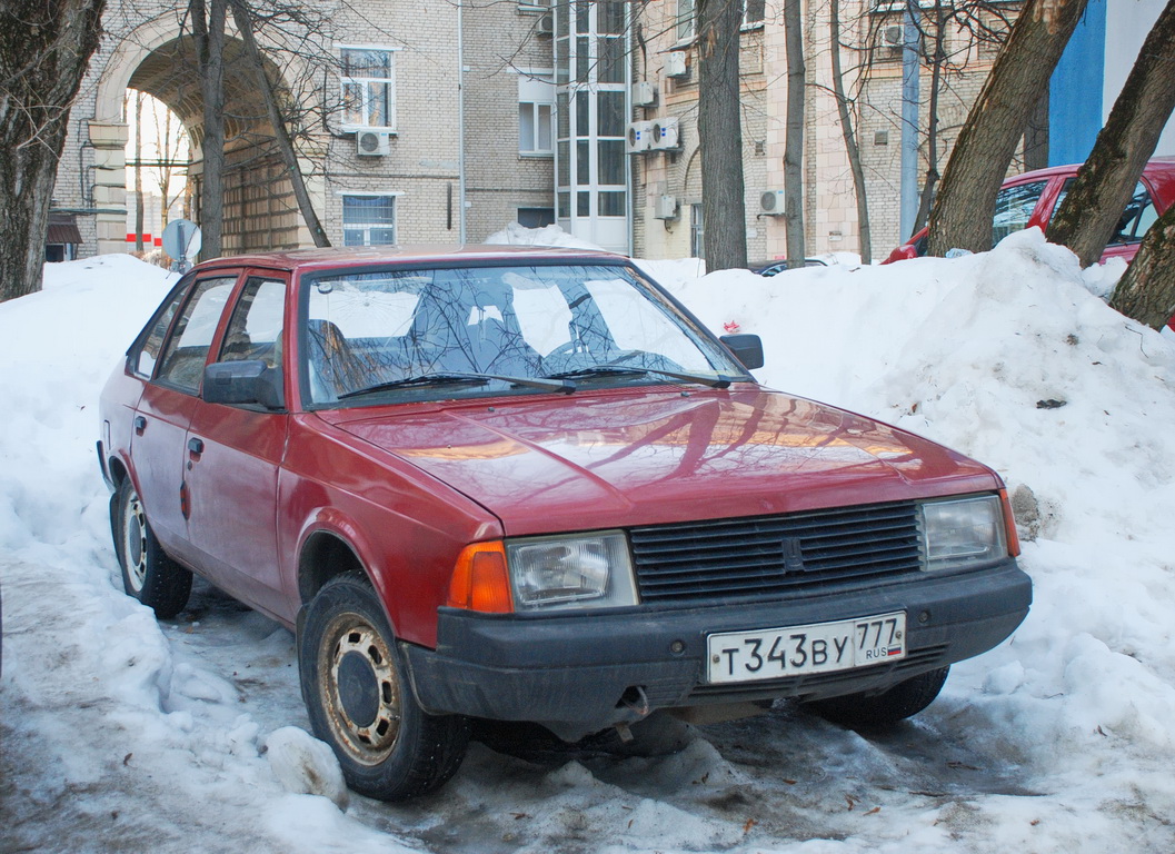 Москва, № Т 343 ВУ 777 — Москвич-2141 '86-98