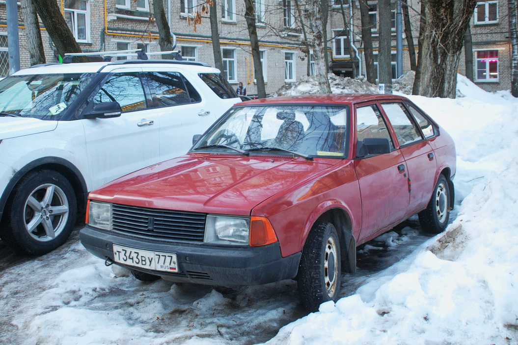 Москва, № Т 343 ВУ 777 — Москвич-2141 '86-98