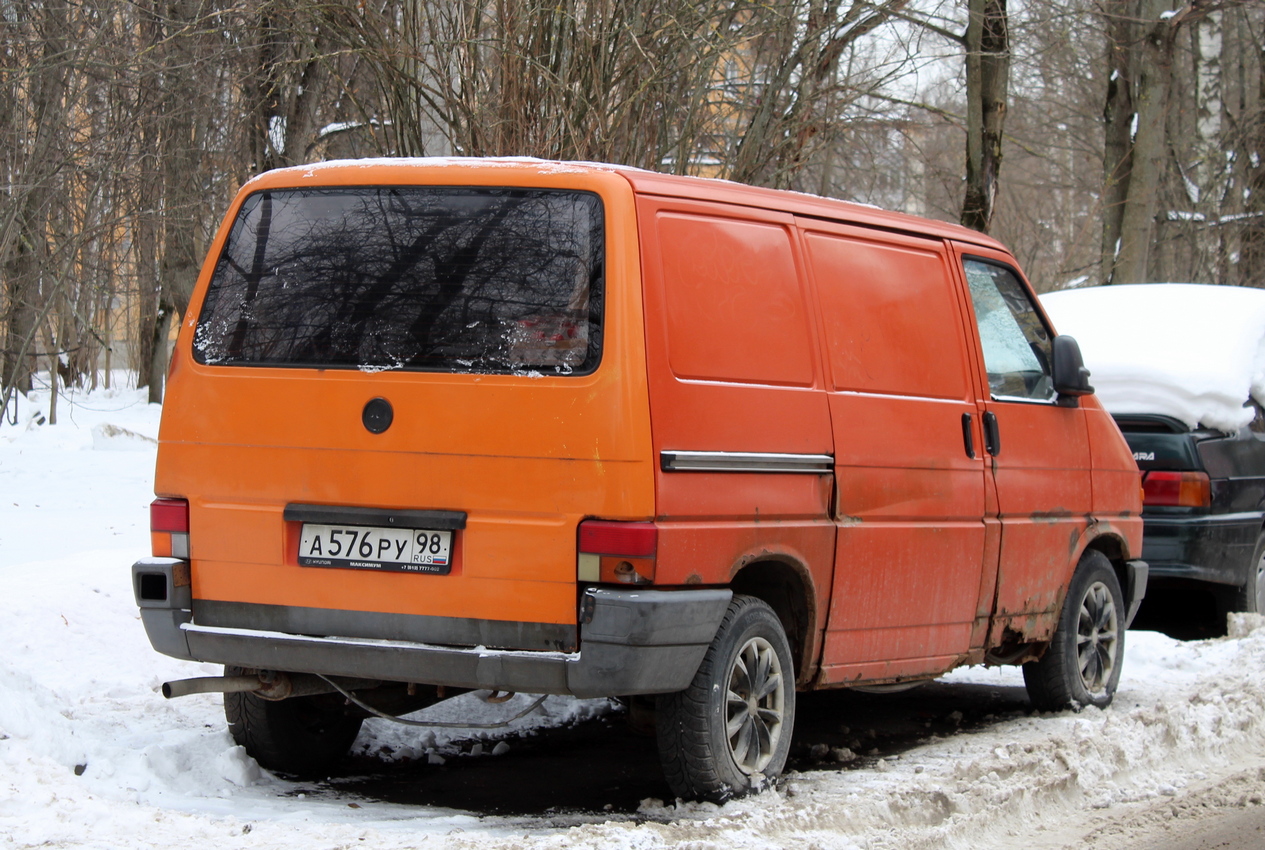 Санкт-Петербург, № А 576 РУ 98 — Volkswagen (T4) Kastenwagen '90-03