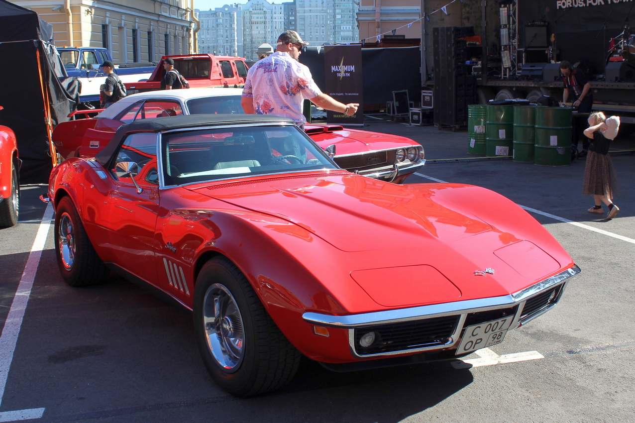 Санкт-Петербург, № С 007 ОР 98 — Chevrolet Corvette (C3) '68-82; Санкт-Петербург — Ежегодная выставка классических и кастомных автомобилей и мотоциклов "Original Meet"