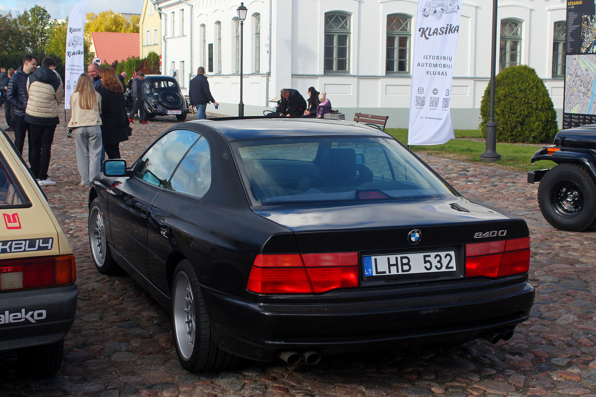 Литва, № LHB 532 — BMW 8 Series (E31) '89-99; Литва — Klubo "Kauno klasika" sezono uždarymas 2025