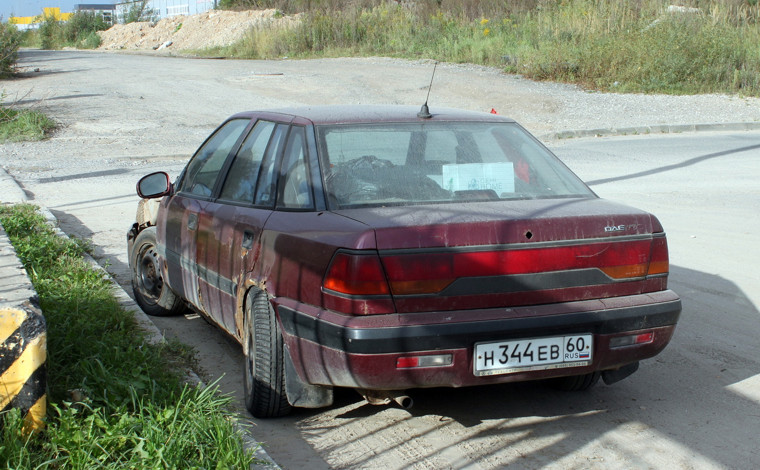Псковская область, № Н 344 ЕВ 60 — Daewoo Espero '90-99