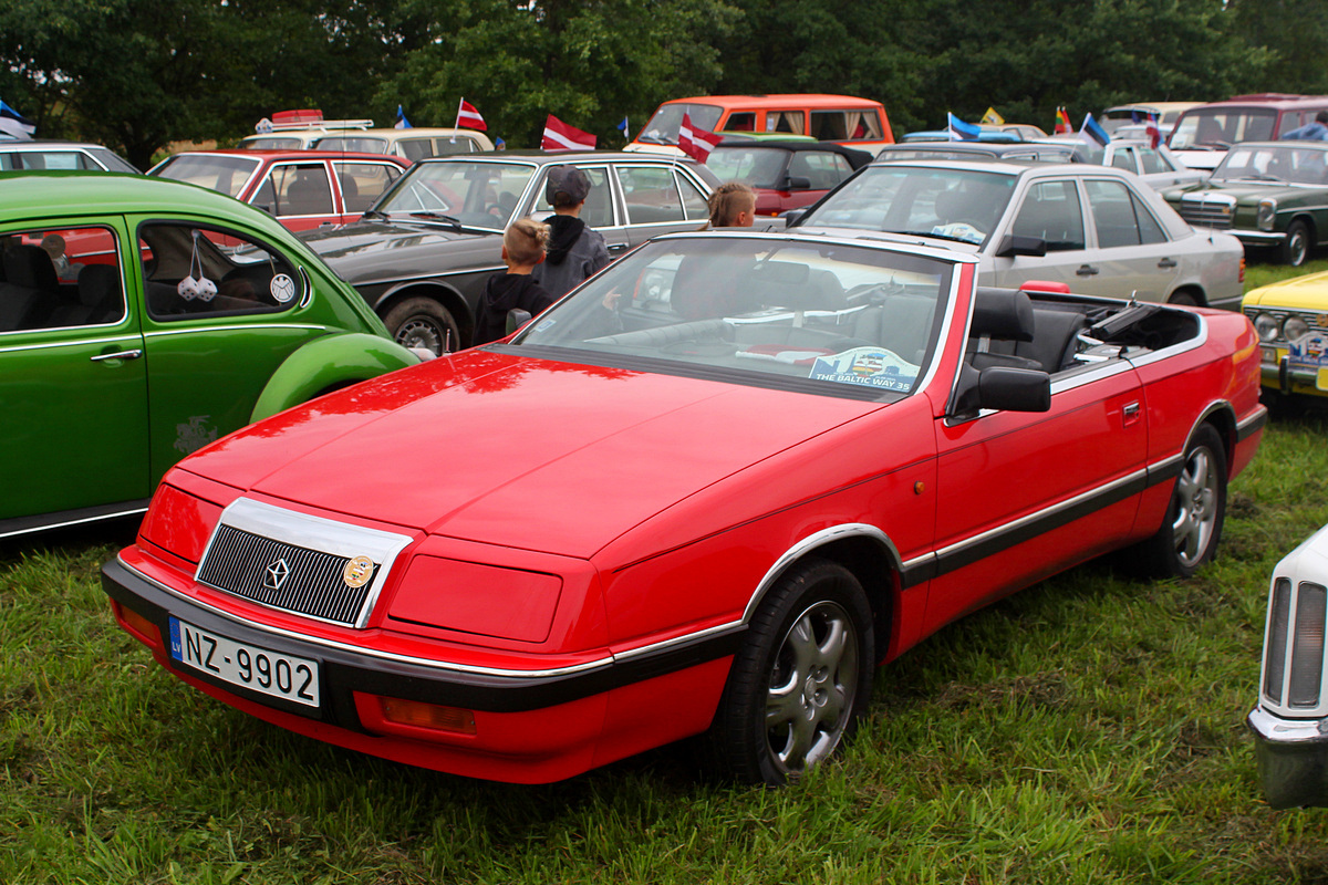 Латвия, № NZ-9902 — Chrysler LeBaron Coupe/Convertible (3G) '87-95; Литва — Baltijos kelias 35
