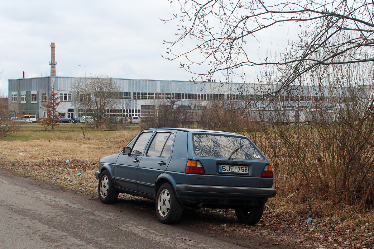 Литва, № BJE 758 — Volkswagen Golf (Typ 19) '83-92