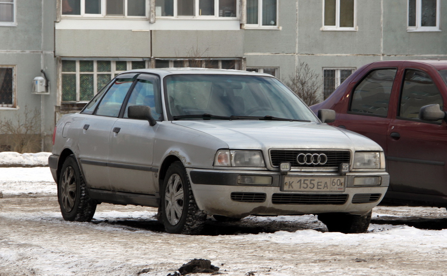 Псковская область, № К 155 ЕА 60 — Audi 80 (B4) '91-96