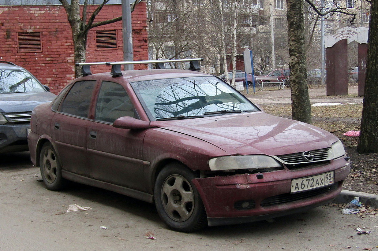Санкт-Петербург, № А 672 АХ 98 — Opel Vectra (B) '95-02