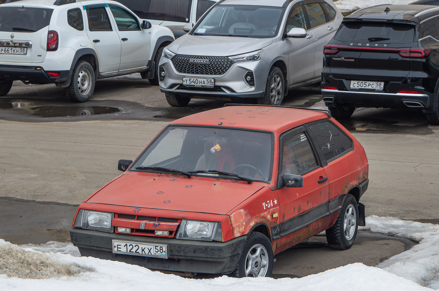 Пензенская область, № Е 122 КХ 58 — ВАЗ-2108 '84-94