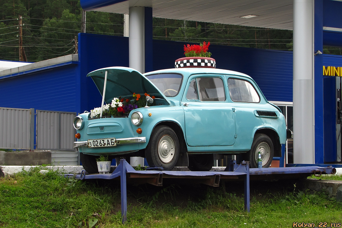 Алтайский край, № З 0263 АБ — ЗАЗ-965А Запорожец '62-69; Техника на постаментах, памятники (Алтай)