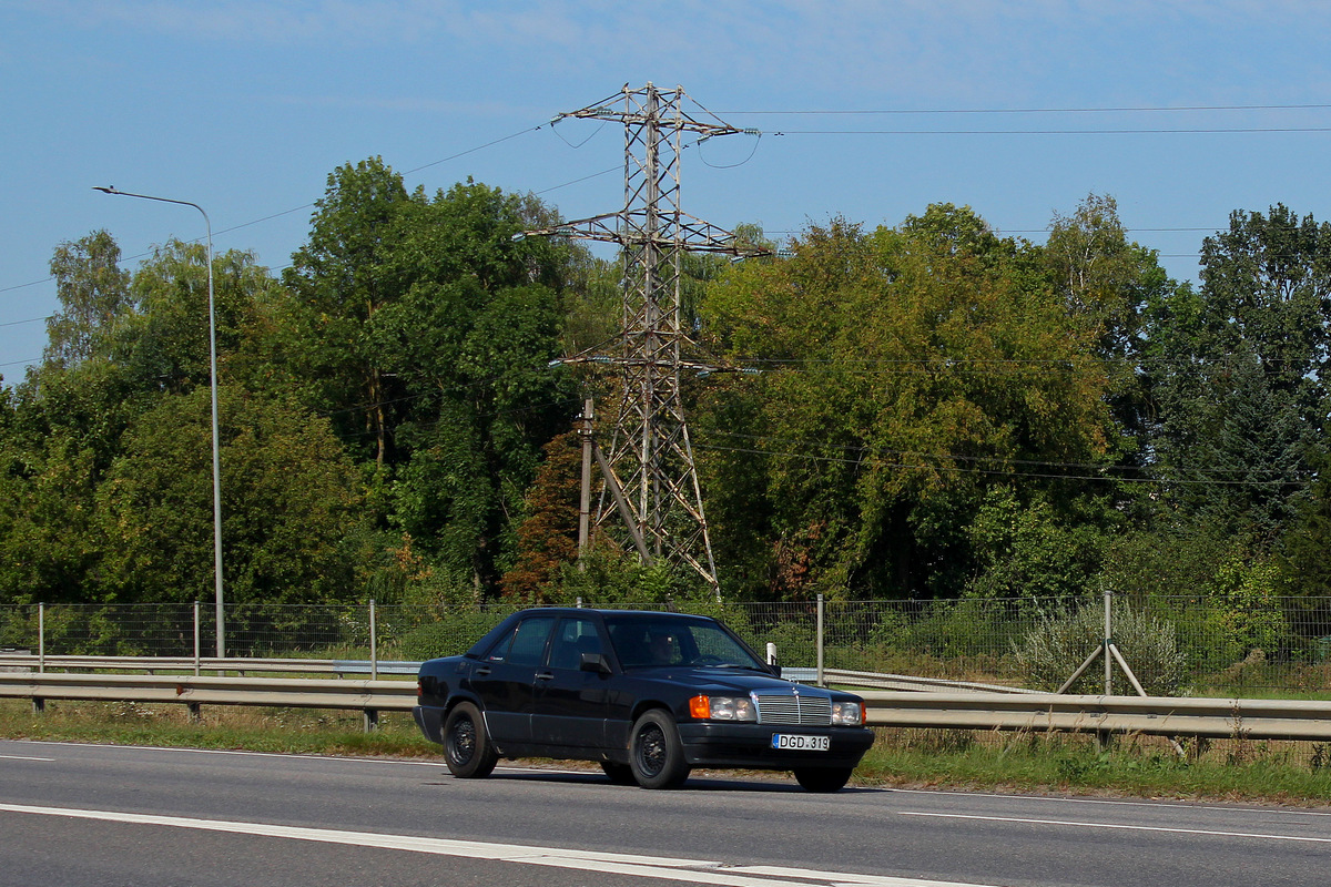Литва, № DGD 319 — Mercedes-Benz 190 (W201) '82-93