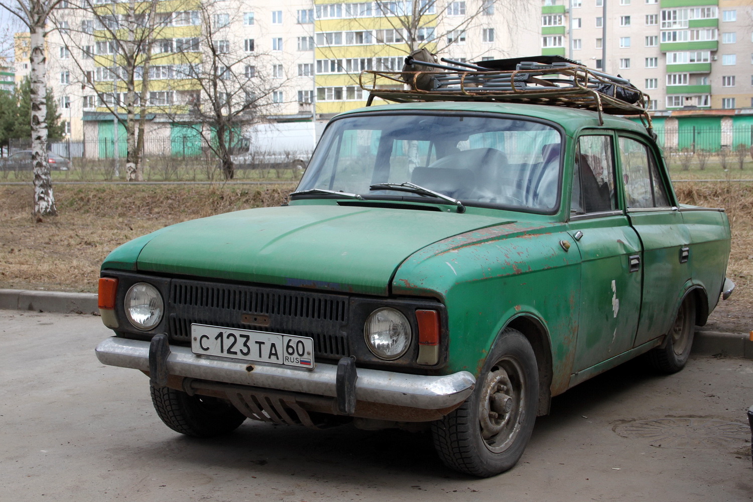 Псковская область, № С 123 ТА 60 — Москвич-412ИЭ-028 (Иж) '82-01