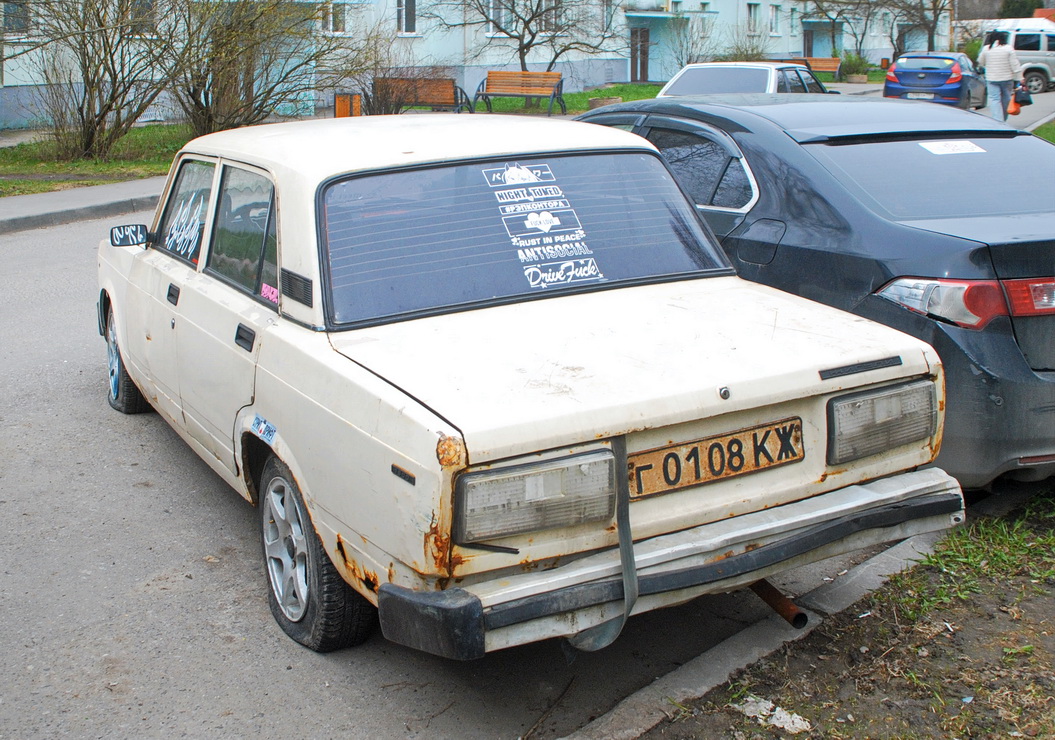 Москва, № Г 0108 КЖ — ВАЗ-2107 Жигули '82-91; Калужская область — Вне региона