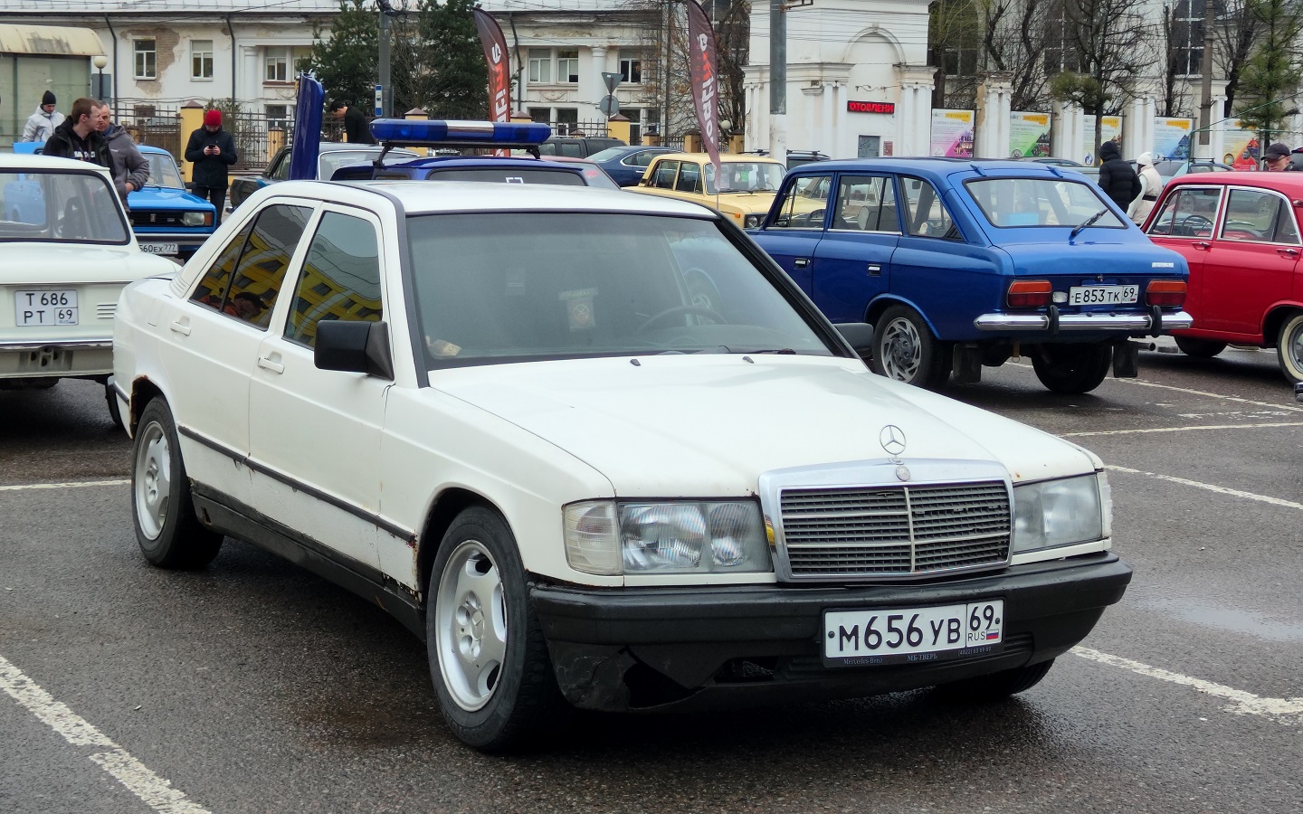 Тверская область, № М 656 УВ 69 — Mercedes-Benz 190 (W201) '82-93; Тверская область — Открытие сезона 2026 Тверского ретро-клуба