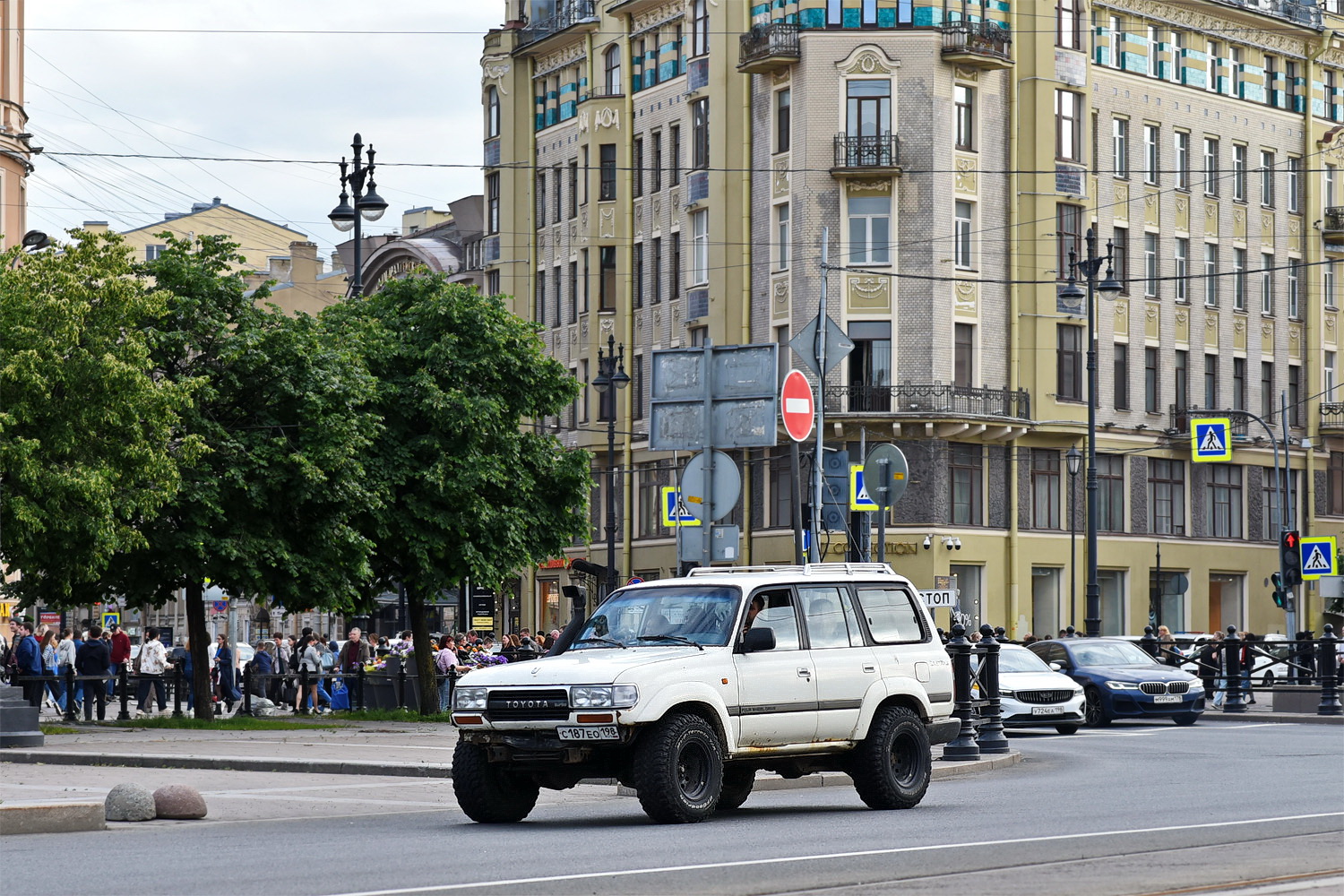 Санкт-Петербург, № С 187 ЕО 198 — Toyota Land Cruiser (J80) '89-97
