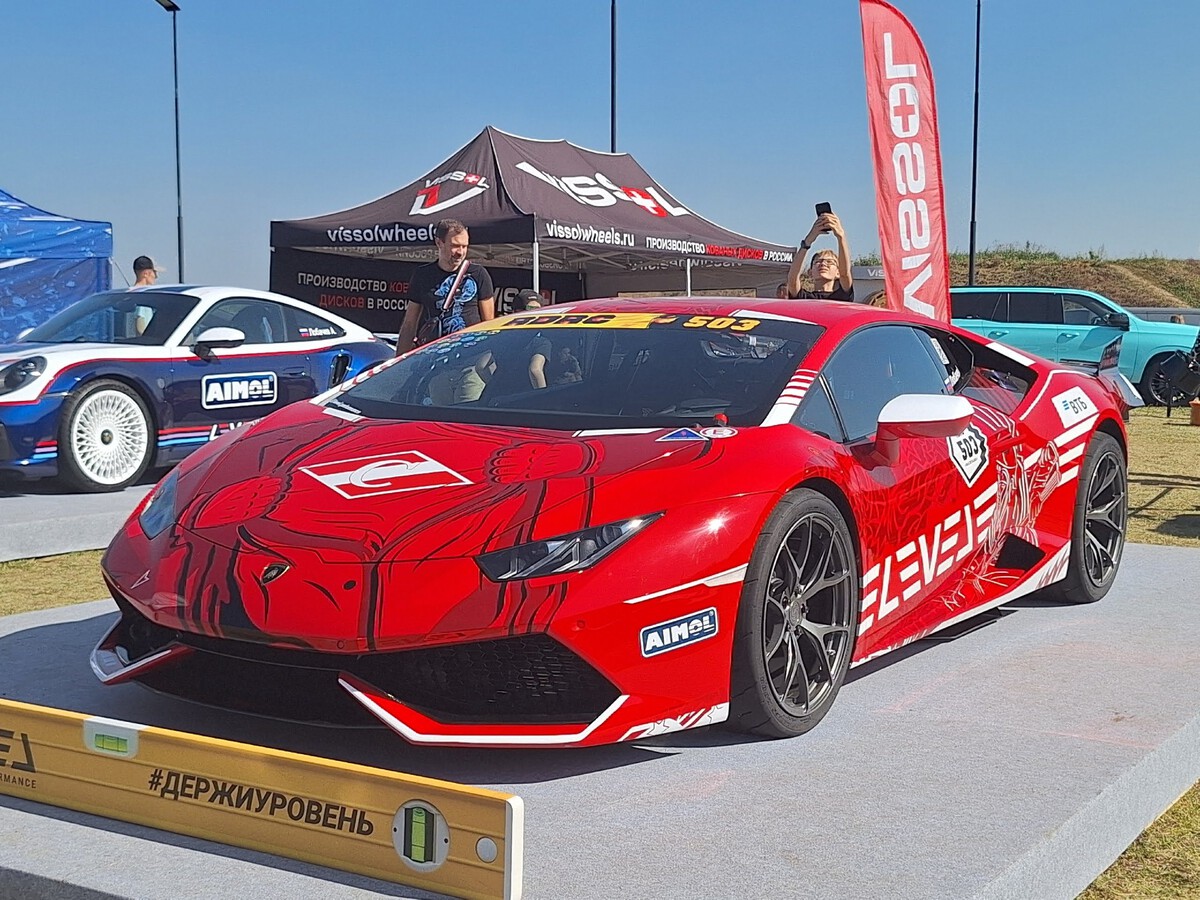 Москва, № (77) Б/Н 0948 — Lamborghini Huracan '14-24; Москва — Фестиваль технических видов спорта — 2024