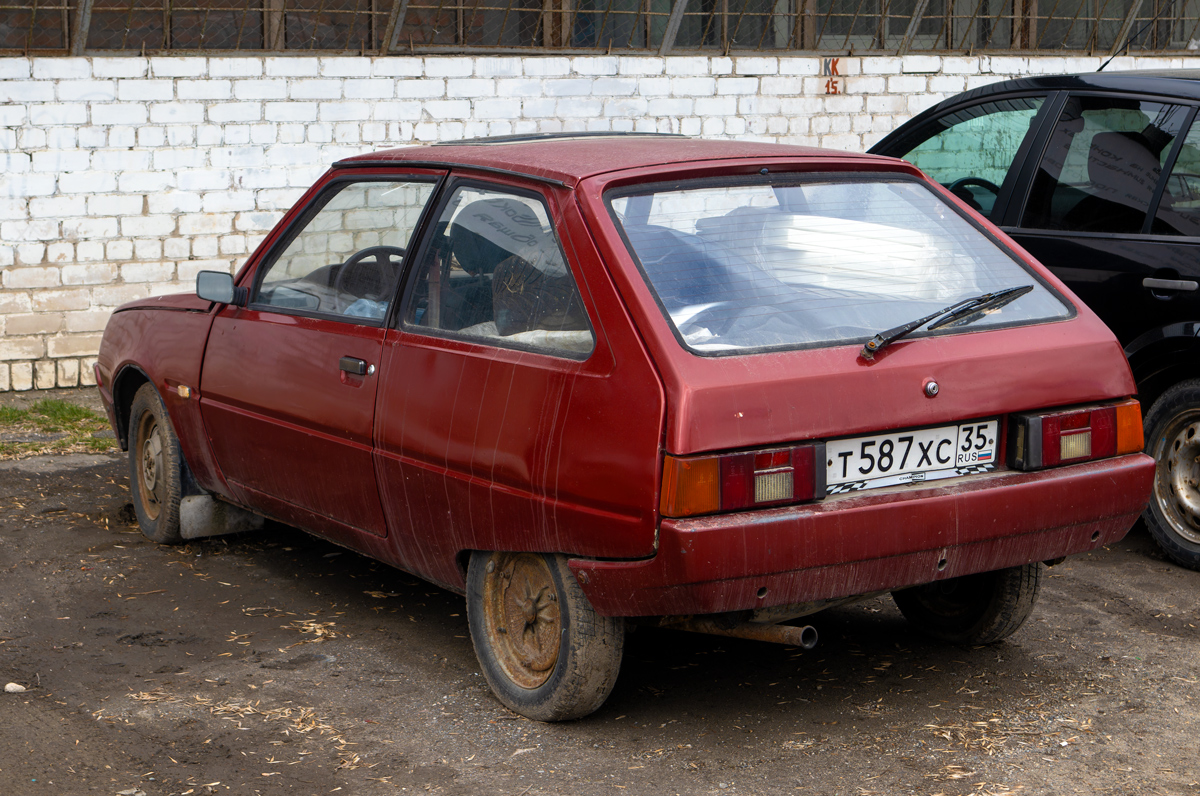 Вологодская область, № Т 587 ХС 35 — ЗАЗ-110206 Таврия '90-07
