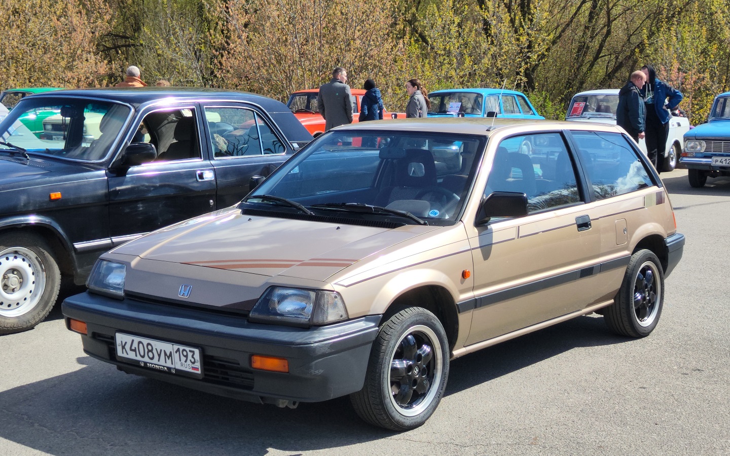 Краснодарский край, № К 408 УМ 193 — Honda Civic (3G) '83-87; Тверская область — Открытие сезона 2026 Ретро-клуба Калинин