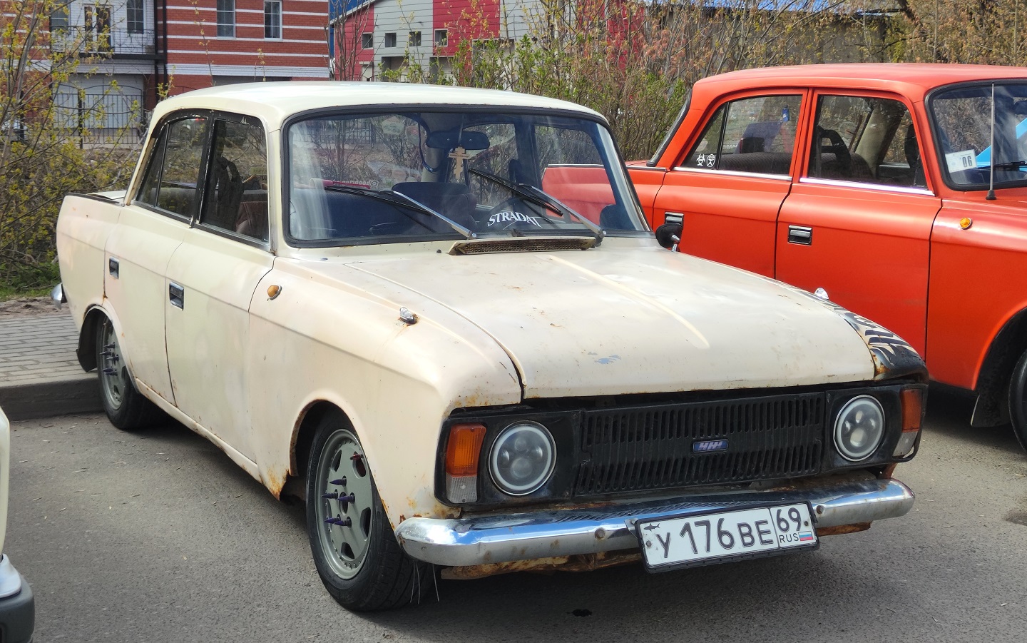 Тверская область, № У 176 ВЕ 69 — Москвич-412ИЭ-028 (Иж) '82-01; Тверская область — Открытие сезона 2026 Ретро-клуба Калинин