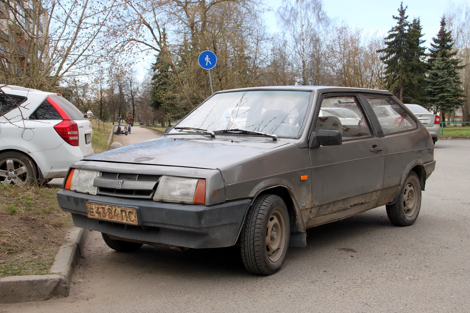 Псковская область, № Е 4384 ПС — ВАЗ-2108 '84-94