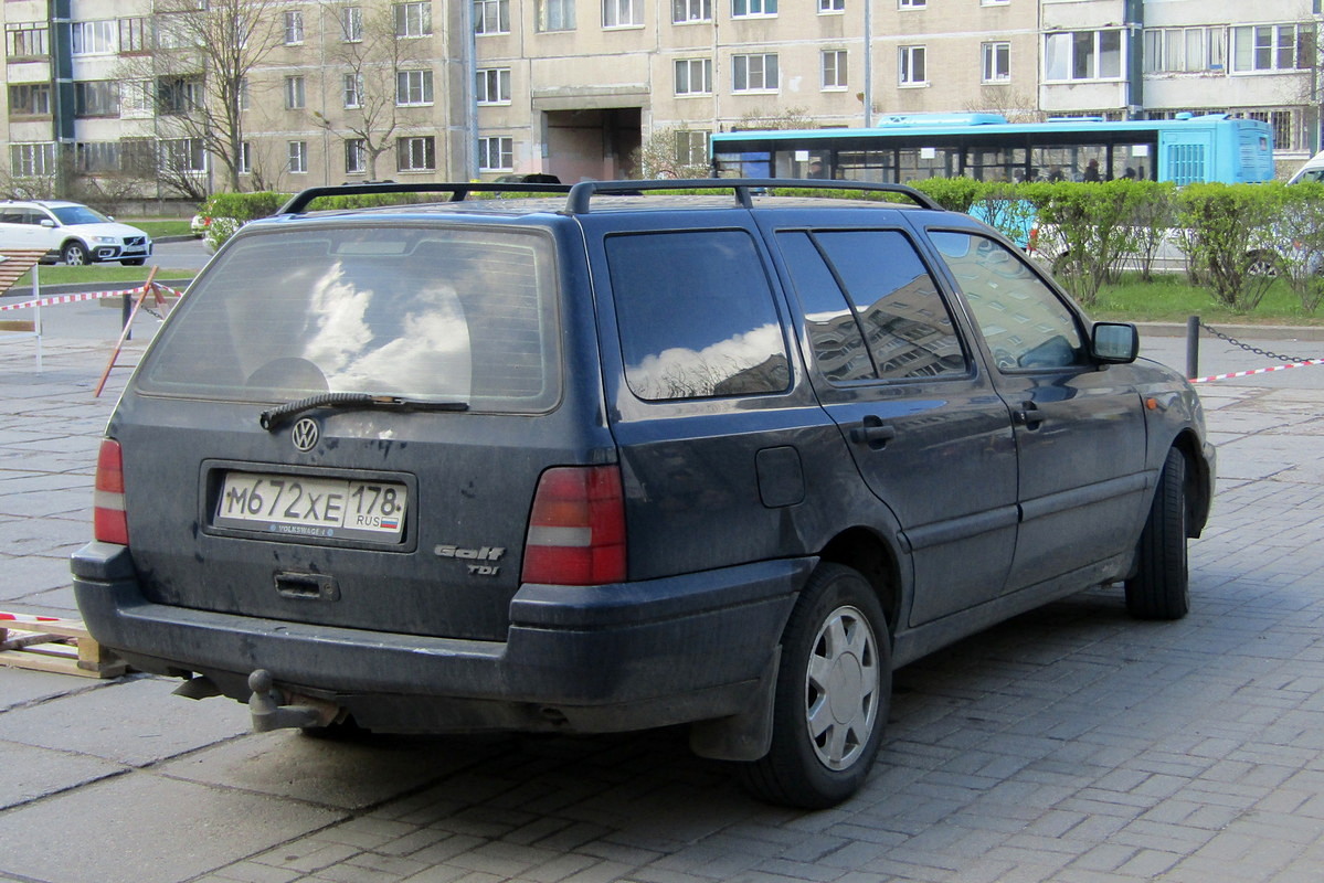 Санкт-Петербург, № М 672 ХЕ 178 — Volkswagen Golf Variant (Typ 1H) '93-99